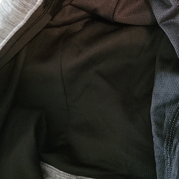 Zella Mens Track Jacket Full Zip XL gray and black space dyed - Picture 10 of 11